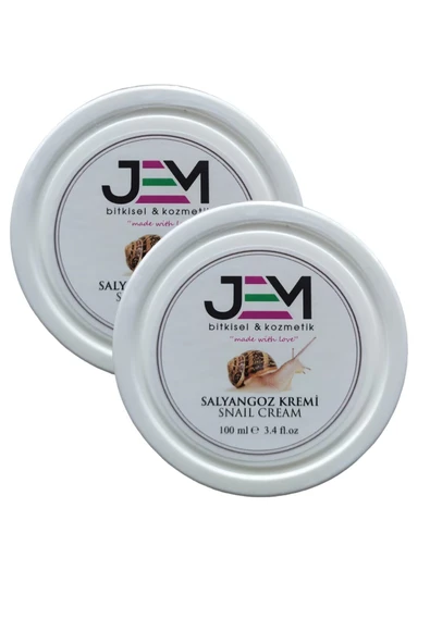 Jem Kozmetik Bitkisel 2 Adet Salyangoz Kremi 100 ML Snaıl Cream ürün görseli 1