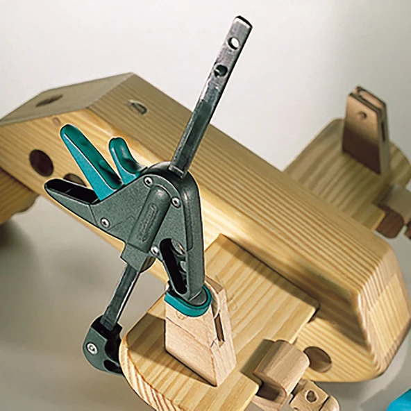Wolfcraft S110 3455 40-110 mm 2’li Tek El İle Kullanılan Mini Mengene (2'li Paket) ürün görseli 1