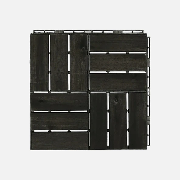 Akasya Ahşap Yer Döşemesi Antrasit 5 Adet 30*30*2 cm (3'li Paket) ürün görseli 1
