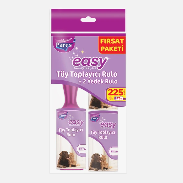 Parex Easy Tüy Toplayıcı Rulo 225'li Paket (6'li Paket) ürün görseli 1