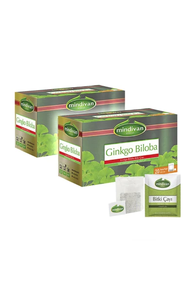 Mindivan Ginkgo Biloba Çayı 20'li Bitki Çayı X 2 Adet ürün görseli 1