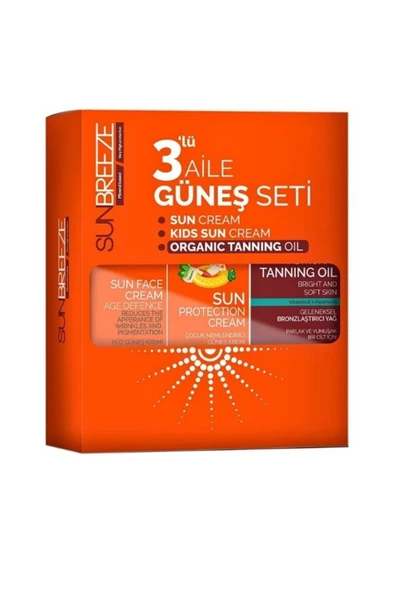SUN BREEZE Güneş Kremi Seti Aile Paketi Ekonomik Set ürün görseli 1