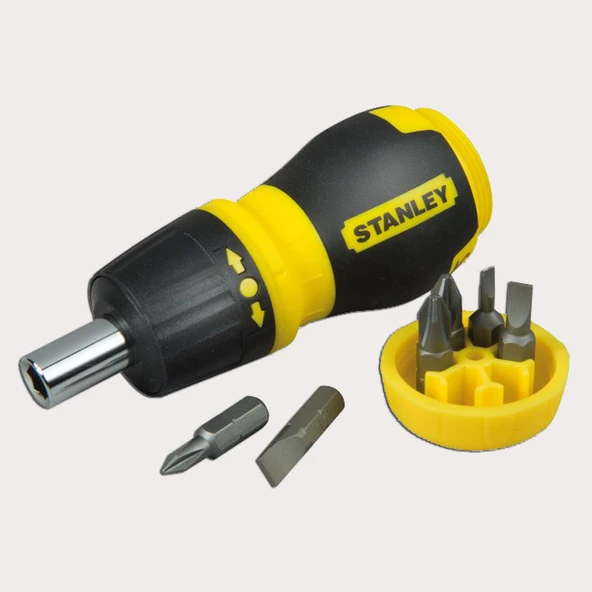 Stanley  0-66-358 6 Parça Cırcırlı Topaç Tornavida Seti (2'li Paket) ürün görseli 1