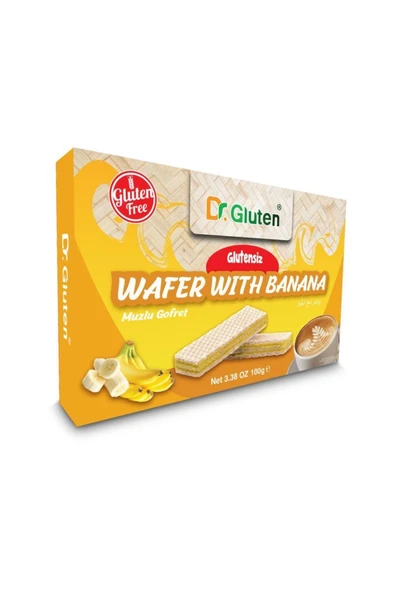 Dr.Gluten Dr. Gluten Glutensiz Muzlu Gofret 100 Gr ürün görseli 1