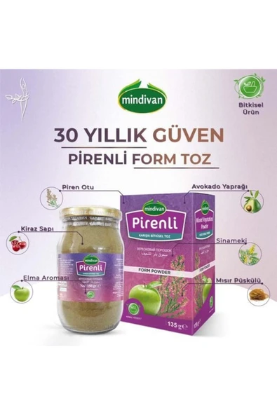 Mindivan Pirenli Karışık Bitkisel Toz 135 gr - Resim 5