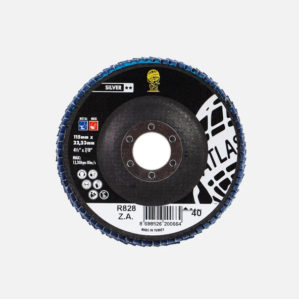 Atlas Flab Disk 115X22 80 Kum Bombeli (8'li Paket) ürün görseli 1