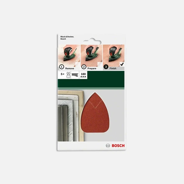 Bosch Psm Primo Multı Zımpara Kağıdı 180Kum 5'li   95x135 mm (3'li Paket) ürün görseli 1