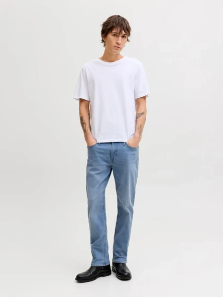 Jack Jones Clark Basıc Regular Fit Erkek Jean Pantolon 12293552 - Resim 3