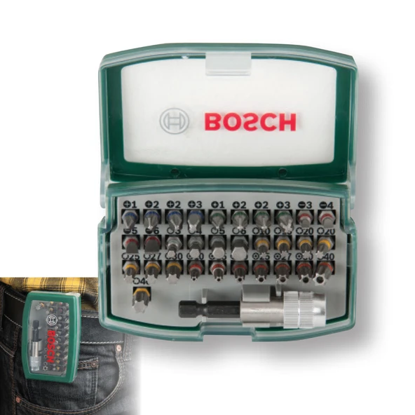 Bosch 32 Parça Vidalama Ve Bits Seti ürün görseli 1