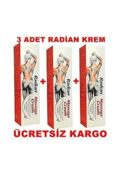 +1 Drc Yapım 3 Ad Radian Massage Krem Radyan Masaj Kremi 3 Kutu ürün görseli 1