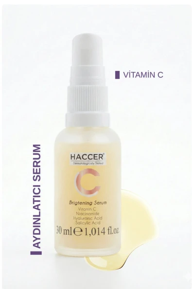 Haccer Leke Açıcı, Cilt Tonu Eşitleyici, Lekelenme Karşıtı, Niacinamide Brightening Serum ürün görseli 1