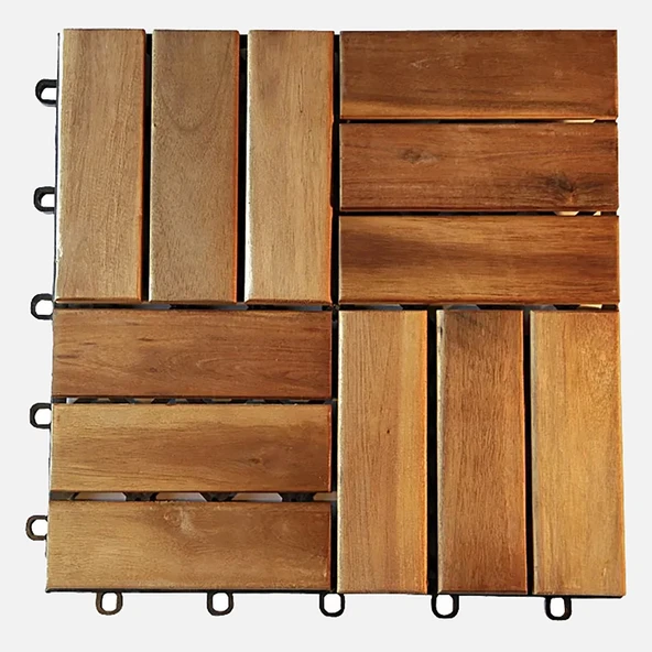 Akasya Ahşap Yer Döşemesi 5 Adet 30*30*2 cm (4'li Paket) ürün görseli 1