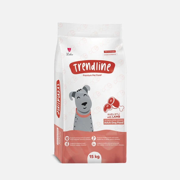 Trendline Dog Kuzu Etli Yetişkin Köpek Maması 15 Kg ürün görseli 1