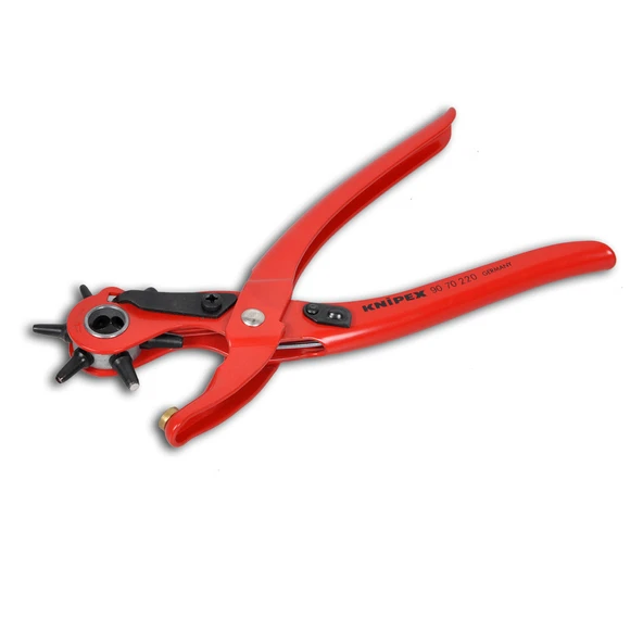 Knipex Toz Kaplamalı 220 mm Delik Açma Pensesi (Döner Kafali) Kırmızı ürün görseli 1