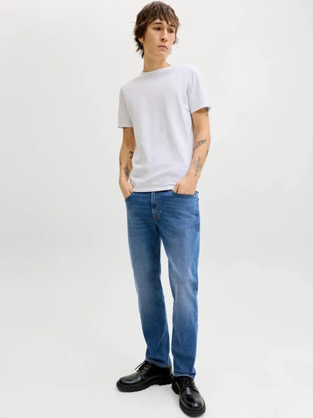 Jack Jones Clark Basıc Regular Fit Erkek Jean Pantolon 12282669 - Resim 4