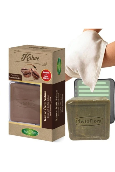 phyto flora Kahve Özlü Sabun 125g (kese Ve Sabunluk Hediyeli) ürün görseli 1