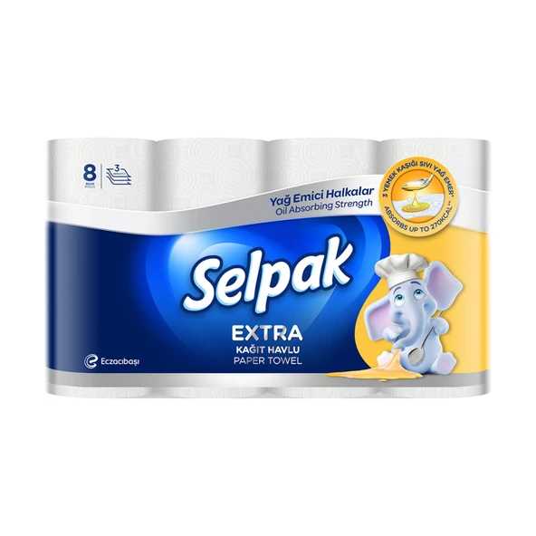 Selpak Yağ Emici Havlu 8'li (5'li Paket) ürün görseli 1