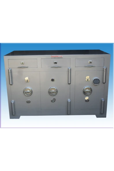 ÇELİK KASA DÜNYASI B130k3ç3e1a6pr Gaziantep Model Elektronik Şifreli Dıştan 3 Çekmec ürün görseli 1