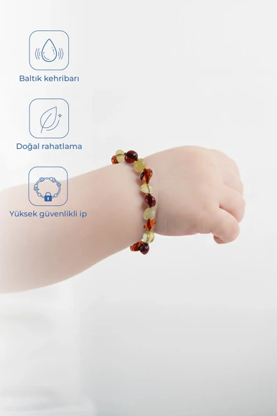 Babyjem Baby Jem Kehribar Bebek Bilekliği Multicolor ürün görseli 1