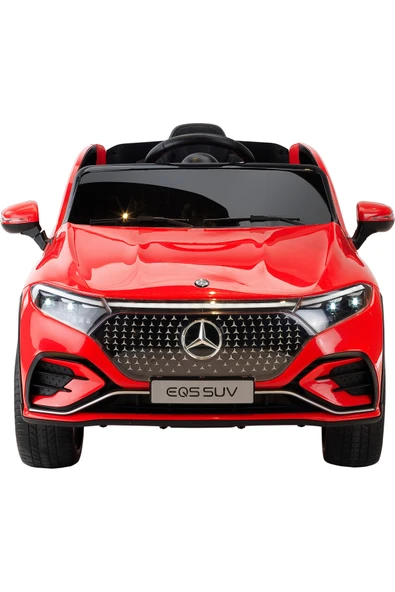 Baby2Go Mercedes-Benz EQS Lisanslı 12V Akülü Araba Kırmızı - Uzaktan Kumandalı ve Deri Koltuklu ürün görseli 1