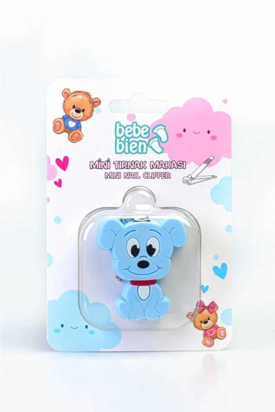 BEBE BİEN Mini Bebek Tırnak Makası Mavi Köpek ürün görseli 1