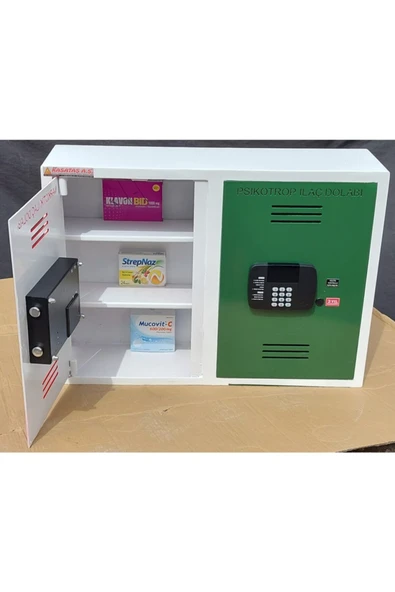ÇELİK KASA DÜNYASI Elektronik Şifreli Narkotik Dolabı Tipi Iki Kapaklı Acil Duru ürün görseli 1