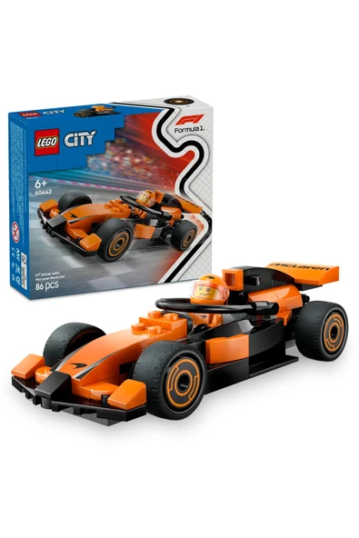 LEGO ® City McLaren Yarış Arabalı F1® Sürücüsü 60442 - 6+ Yaratıcı Oyuncak Yapım Seti (86P) ürün görseli 1