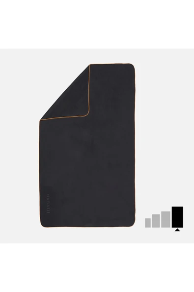 Decathlon Mikrofiber Havlu - XL Boy - Siyah - 110 × 175 cm ürün görseli 1