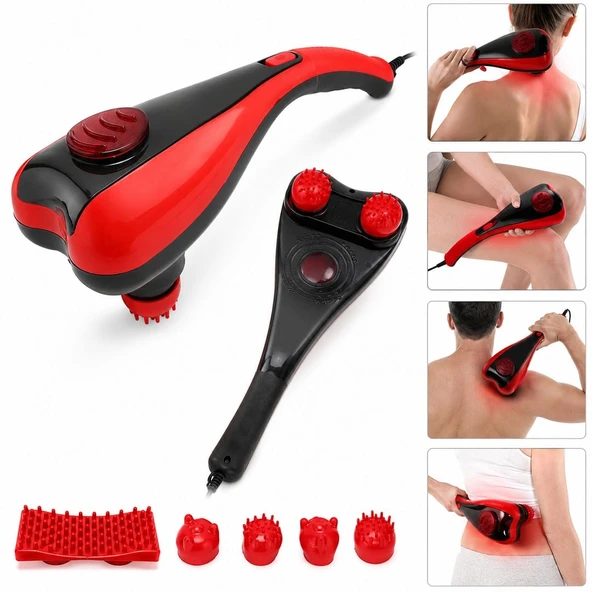 Powermaster PM-24616 İki Kademeli Çift Başlıklı El Tipi Masaj Aleti ürün görseli 1