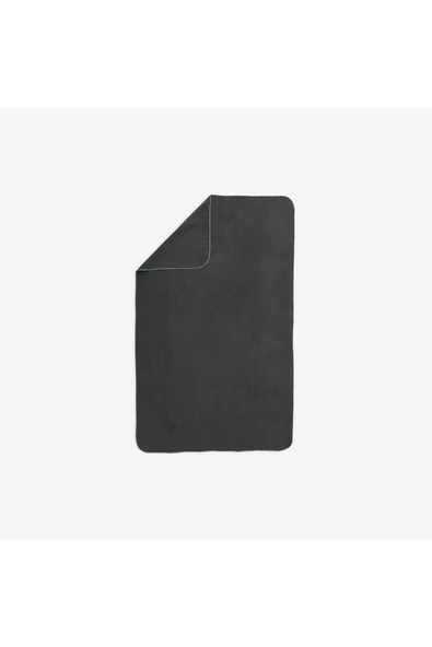 Decathlon Nabaiji Mikrofiber Yumuşak Havlu - L Boy - 80 × 130 Cm - Siyah ürün görseli 1