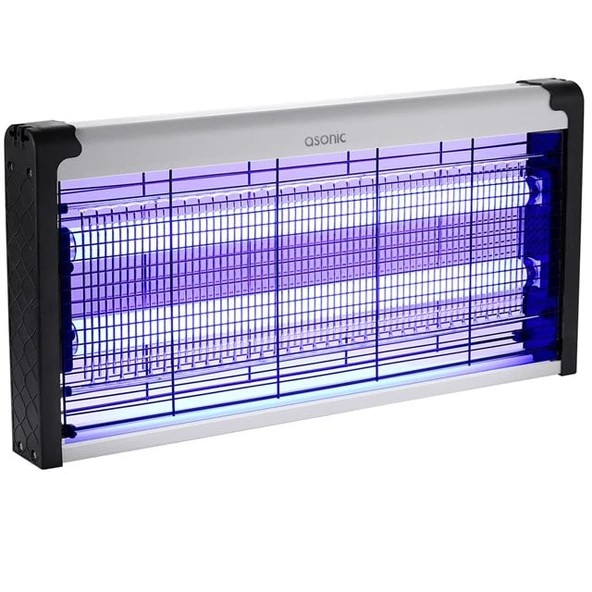 Asonic S27 30W+ 2000V Çift Cam Led Zincir Askı Sanayı Tipi XXL Boy Sinek Öldürücü ürün görseli 1