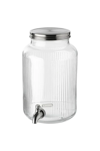 IKEA Musluklu Sürahi, Şeffaf, 5 lt Yükseklik:29 cm Cam sürahi ikea ürün görseli 1