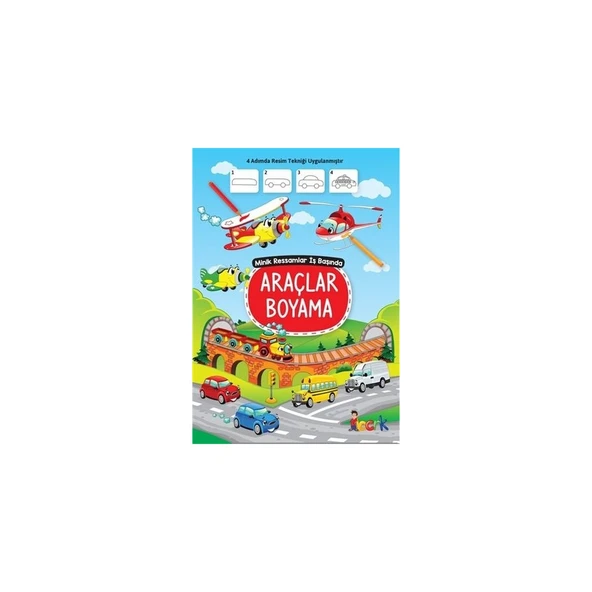 Araçlar Boyama - Minik Ressamlar Iş Başında ürün görseli 1