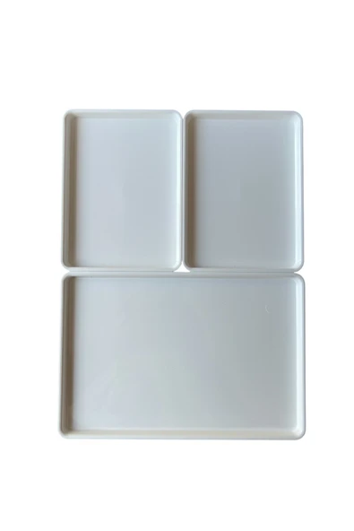 IKEA Kuggıs Kapaklı Kutu Beyaz Set, (3'lü Set) - Resim 5