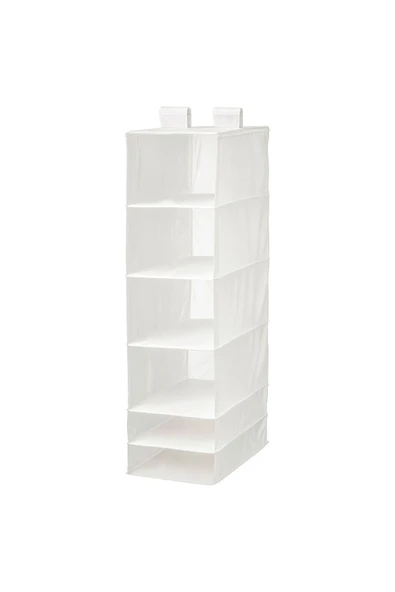 IKEA Dolap Içi Asılabilir Bölmeli Düzenleyici Ölçü 35x45x125 Cm Beyaz Renk Bölmeli Düzenleyici ürün görseli 1