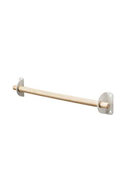 IKEA NEREBY Masif Ahşap Duvar Rafı, Çelik Bağlantılı 40 cm uzunluk ürün görseli 1