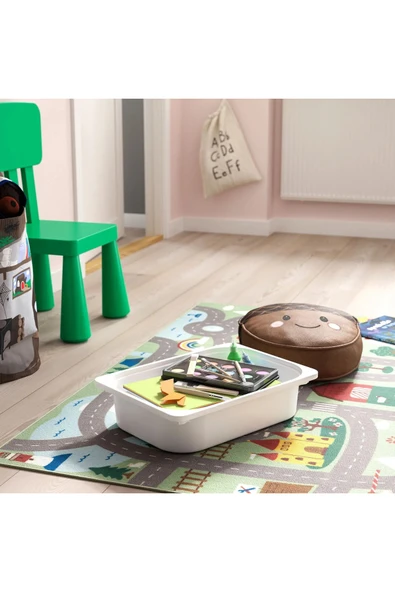 IKEA Trofast Oyuncak Saklama Kutusu, Beyaz, 42x30x10 Cm ürün görseli 1