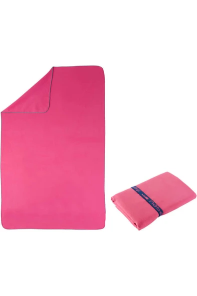 Decathlon Nabaıjı - Mikrofiber Plaj Havlusu L Boy 80 X 130 Cm Pembe ürün görseli 1