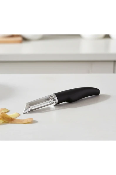 IKEA Paslanmaz Çelik Siyah Yan Soyacak 17 Cm ürün görseli 1