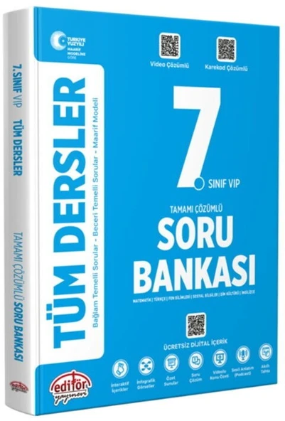 7. Sınıf Tüm Dersler Soru Bankası Data Yayınları ürün görseli 1