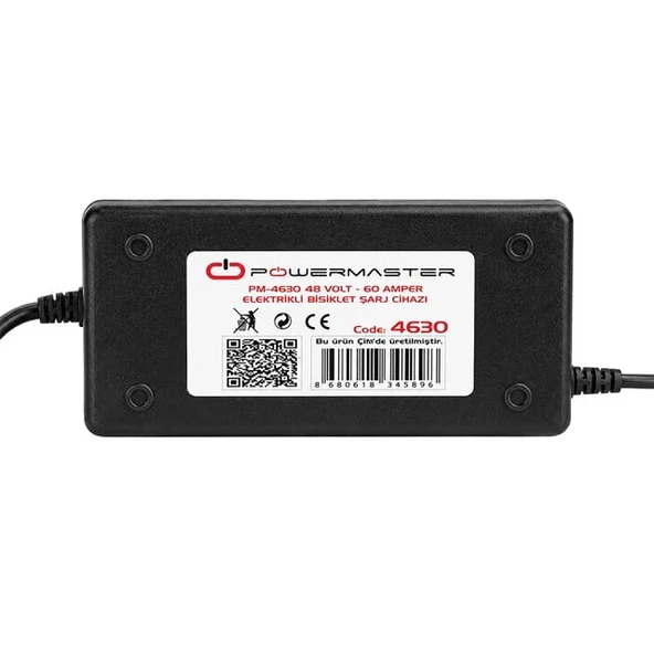 Powermaster PM-4630 48 Volt 60 Amper Elektrikli Bisiklet Şarj Cihazı ürün görseli 1