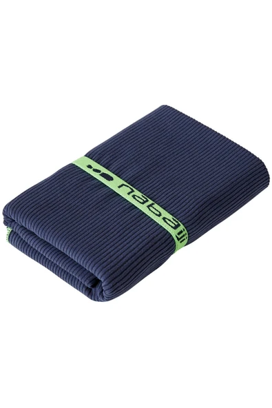 Decathlon Nabaiji Fitilli Mikrofiber Havlu - L - Lacivert - 80 x 130 cm ürün görseli 1