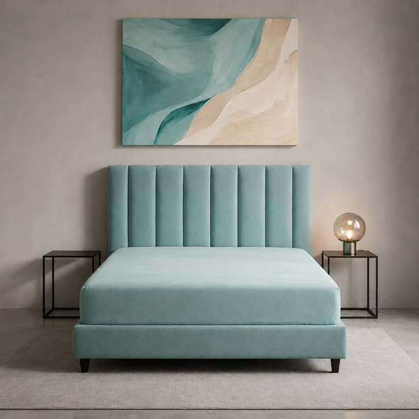 Premium Kalite Çift Kişilik Lastikli Çarşaf - 100% Organik Pamuk - 160 cm x 200 cm ürün görseli 1