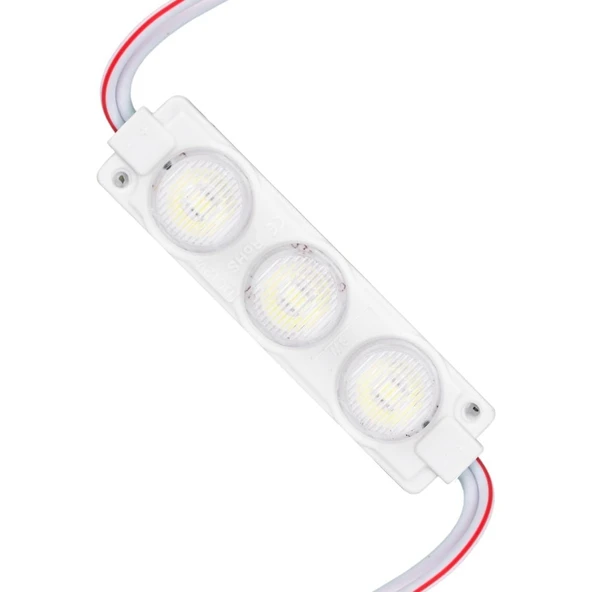 12 Volt 3 Watt Beyaz LED Modül - 74X20 Mm - 3030 Çip ürün görseli 1