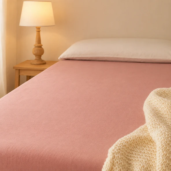 Premium Kalite Çift Kişilik Lastikli Çarşaf - 100% Organik Pamuk - 160 cm x 200 cm ürün görseli 1