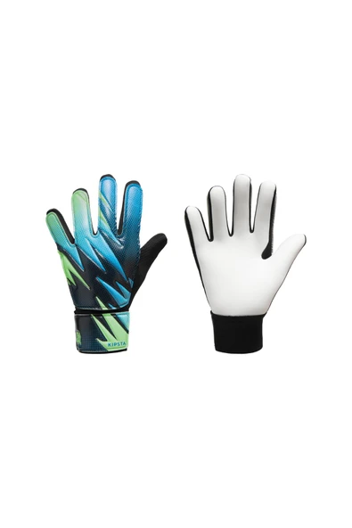 Decathlon Çocuk Kaleci Eldiveni - Mavi/Yeşil - Resim 7