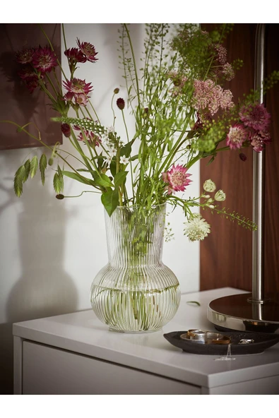 IKEA Premium Ürün Modern Tasarım Vazo Yükseklik: 18 cm Çap: 14 cm ürün görseli 1