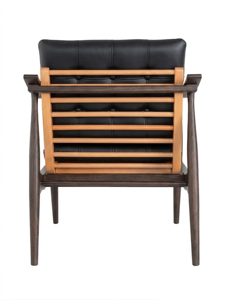 Legno Dual Kolçaklı Ahşap Berjer - Resim 5