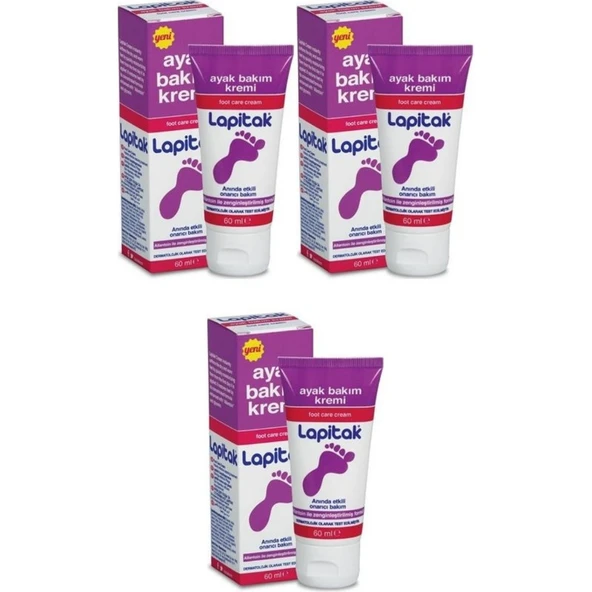 Lapitak Ayak Bakım Kremi 60 Ml 3 Adet ürün görseli 1