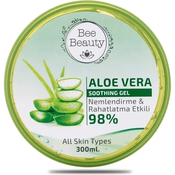 Bee Beauty Aloe Vera Jel 300 ml Nemlendirici ve Yatıştırıcı Etkili Aloe Vera İçerir ürün görseli 1